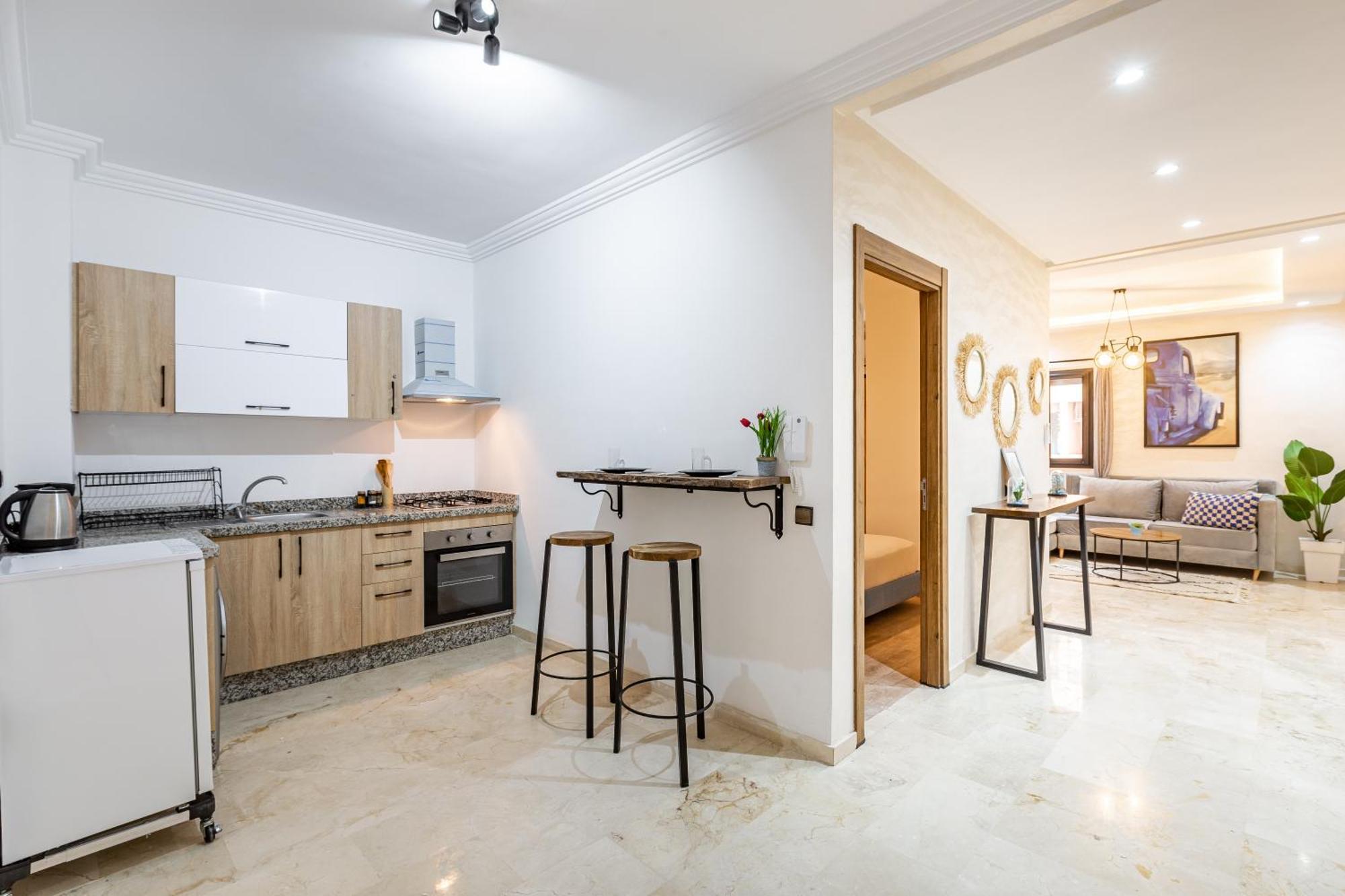 Magnificent Apartment In Gueliz - 100% Equipped Марракеш Экстерьер фото